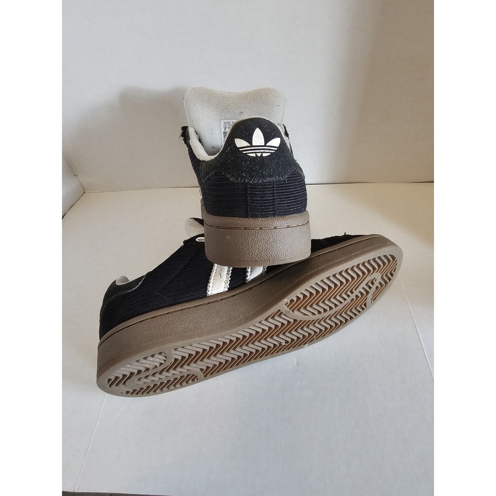 Adidas Campus Black White Gum Sole Sneakers Men's 6 Corduroy Upper - Picture 8 of 8